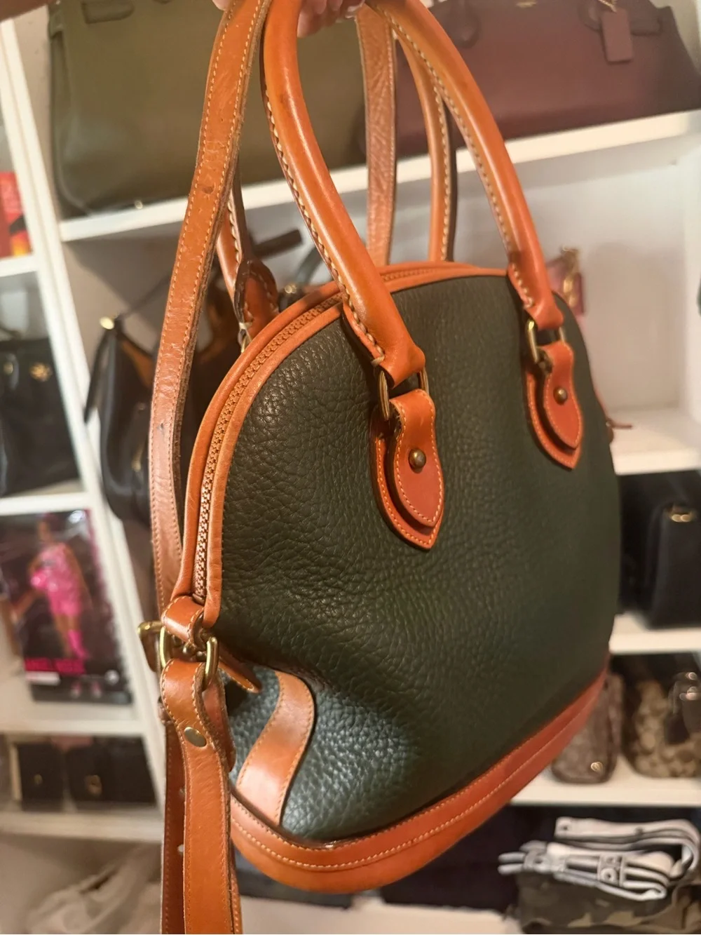 Vintage Dooney & Bourke All-Weather Leather (AWL) Norfolk Satchel